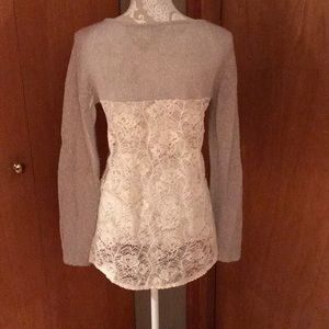Lace back sweater by Hinge. Size XS
